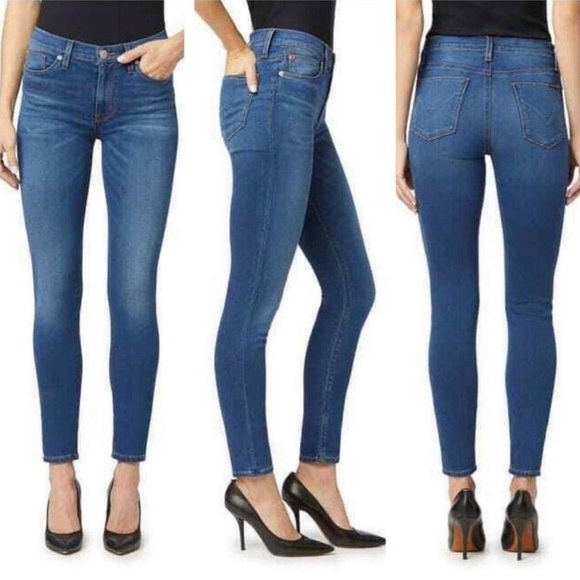 HUDSON Natalie Mid rise Super Skinny Ankle Jeans. - Picture 1 of 9